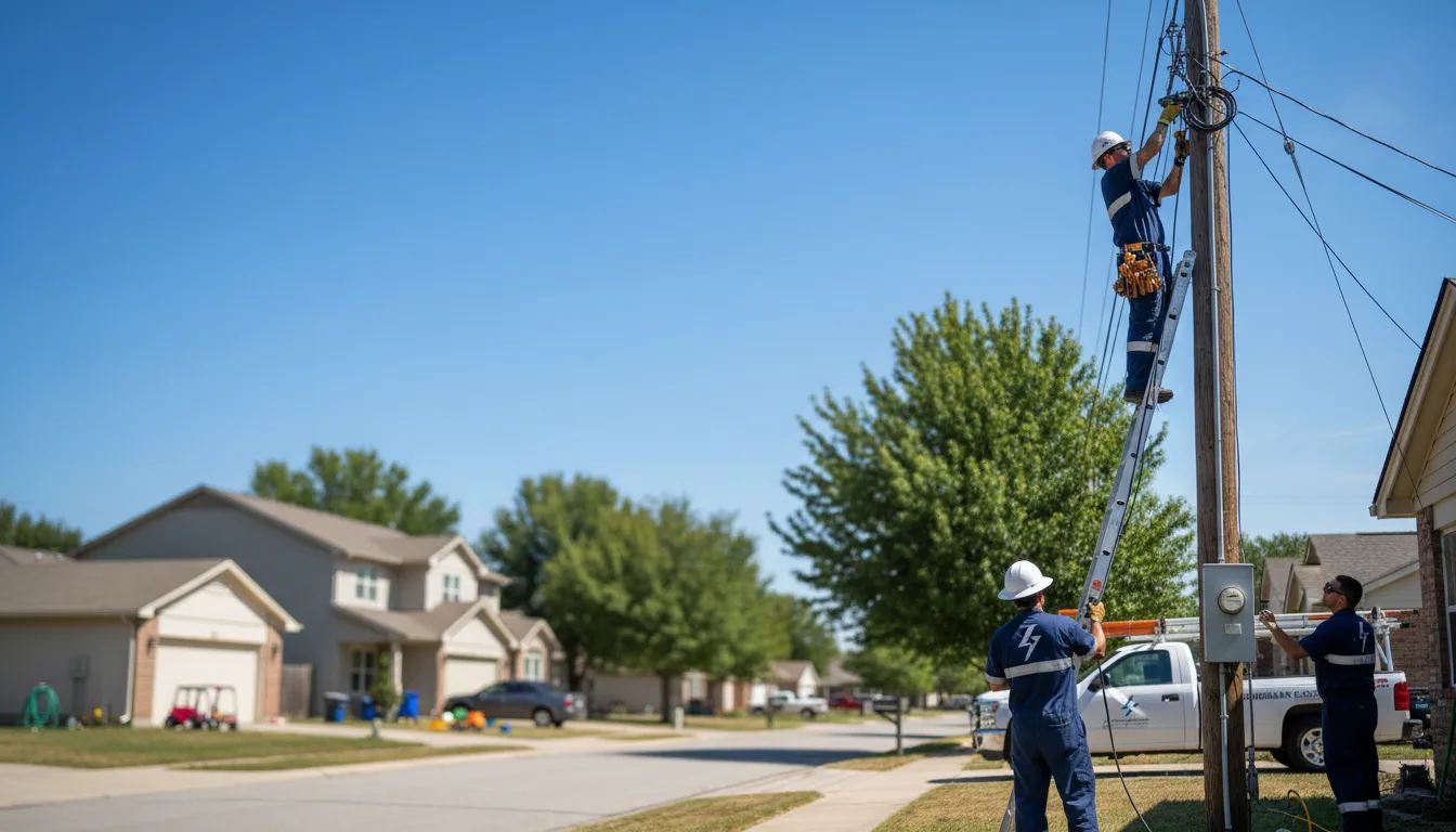 Residential electrician providing installation services in Bellport, NY